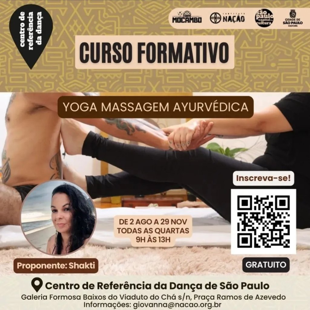 Curso de Yoga massagem Ayurvédica com Raquel Shakti